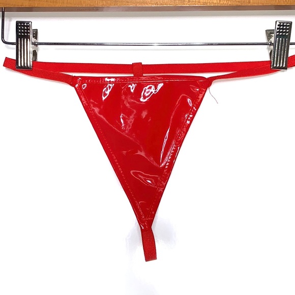 NEW ALIVILA Y Red Faux Leather Fashion Corset Dress - Picture 10 of 12